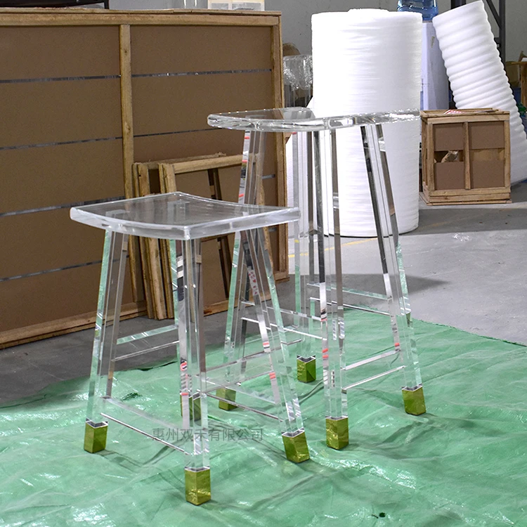 Transparent Acrylic Backless Bar Leisure bar Chair high stool