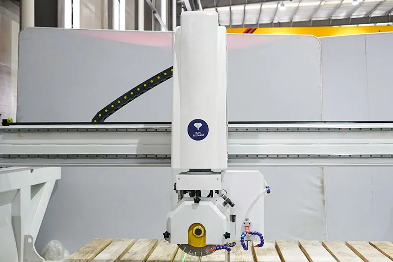 Granite bridge saw for stonemasons, stone fabricators, and professionals in the construction and architectural industries