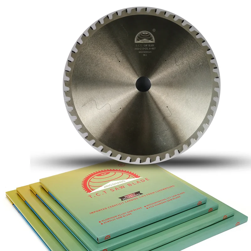 Metal Carbide Tipped tct Circular 255 48 teeth Saw Blade cutting steel pipe and iron