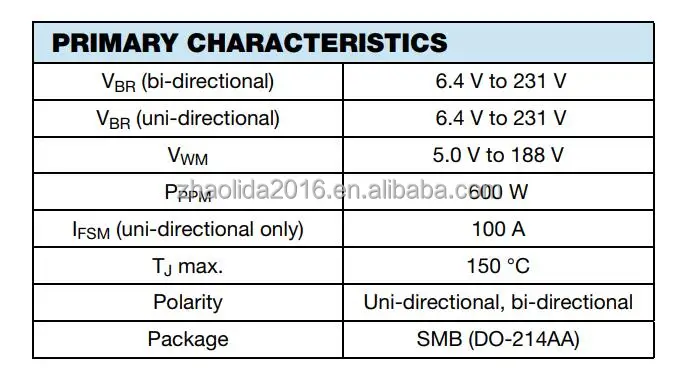 SMBJ120A DO-214AA-2 SMB TVS Diodes 120v 600w Uni-directiona PG marking code