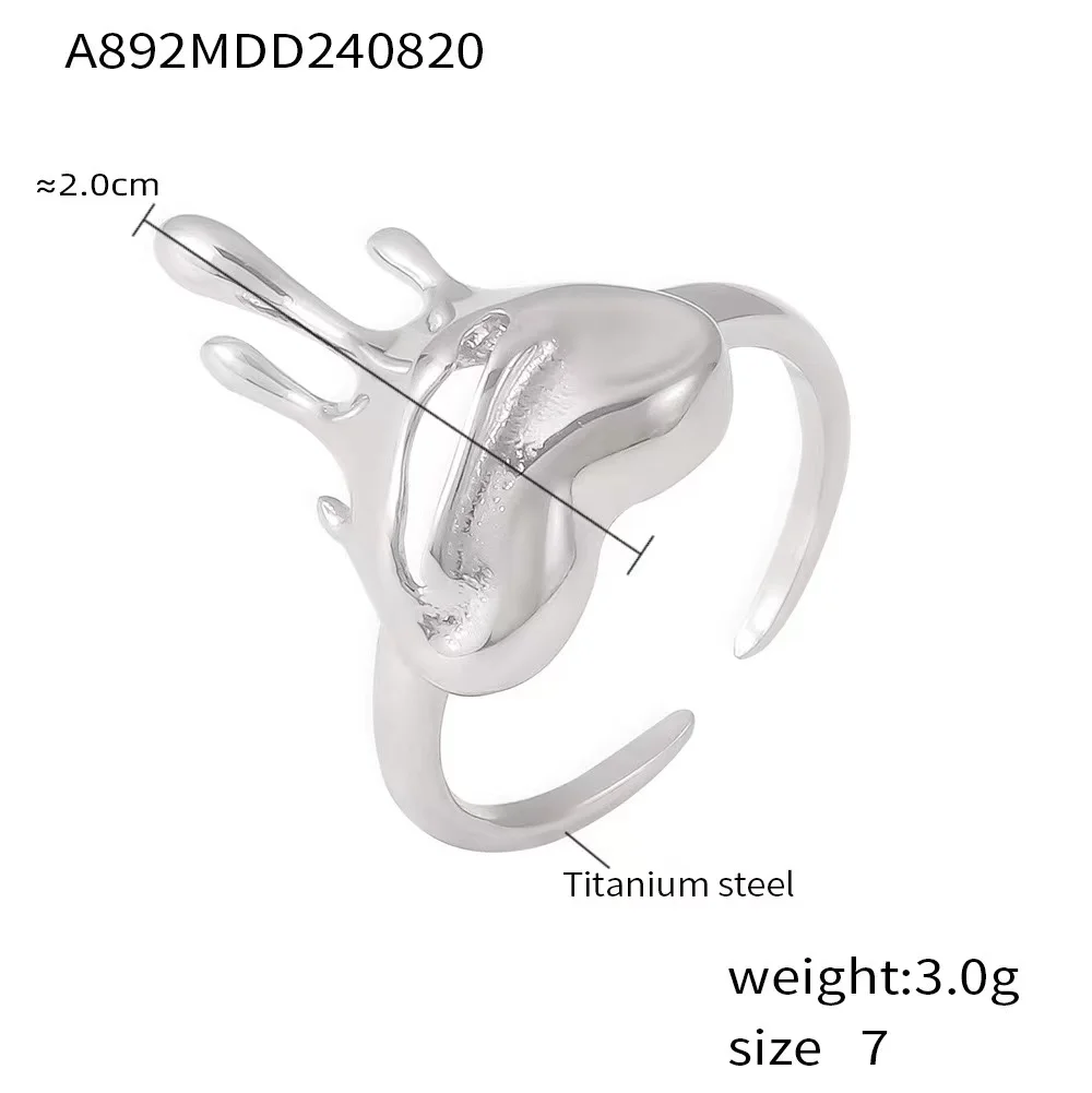 Europe United States vintage 18k gold love melting rings trend jewelry earrings wholesale ring