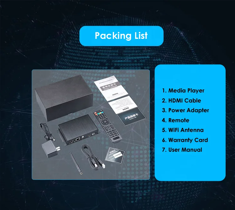 Easy to install and operate Cloud based Digital Signage Solution Package for manage all your screens remotely from any location