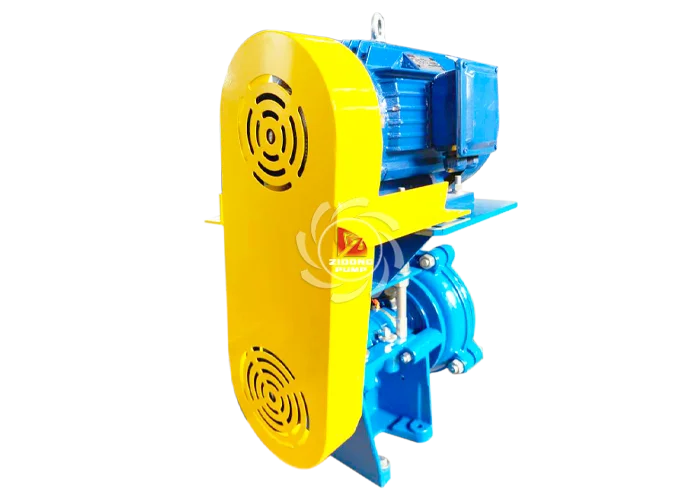 Rubber linder Heavy Duty Motor driven slurry pump 1.5/1B by belt connection or flexible coupling connection