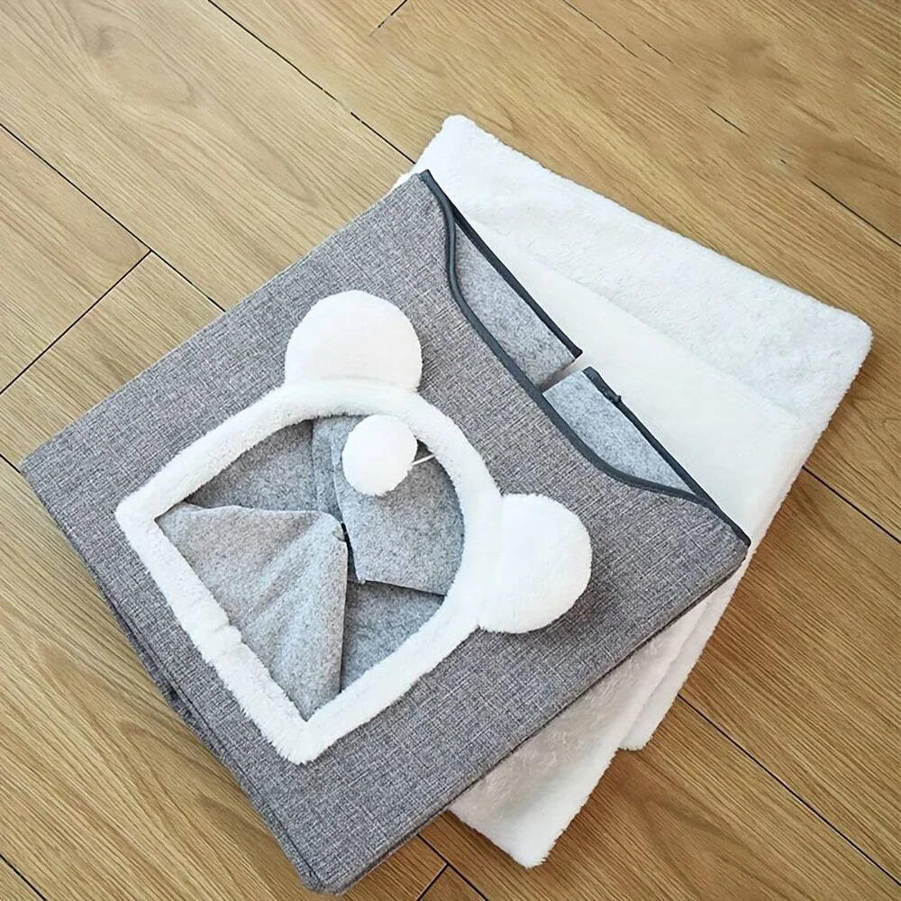 Double Layer Cat Nest Cat Bed Universal For All Seasons Winter Warmth Fully Enclosed Large Size Pet NestFully Enclosed