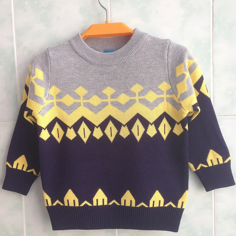 Newest Embroidery Designs Hand Made Crochet Icelandic Wool Kids Sweaters