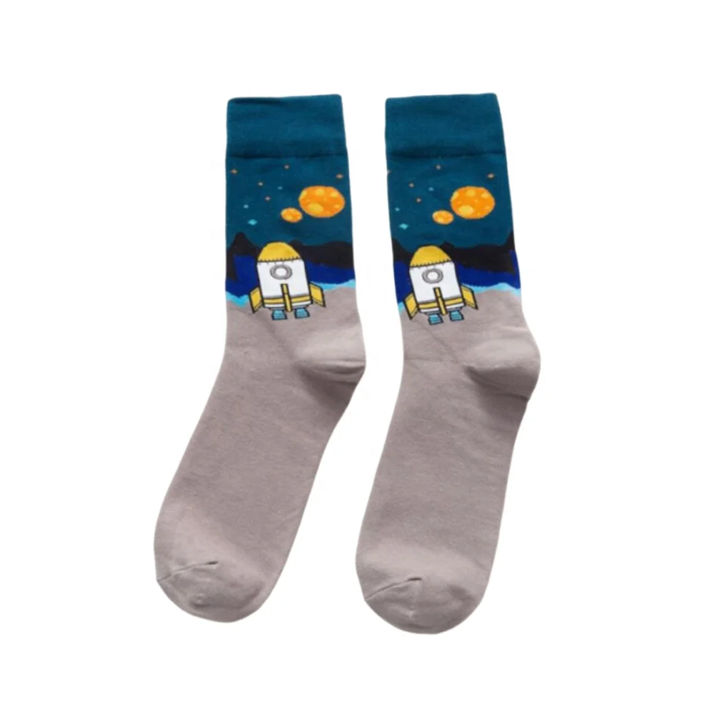 No minimum requirement unisex crew socks OEM personalized design customize your own colorful socks for men and women