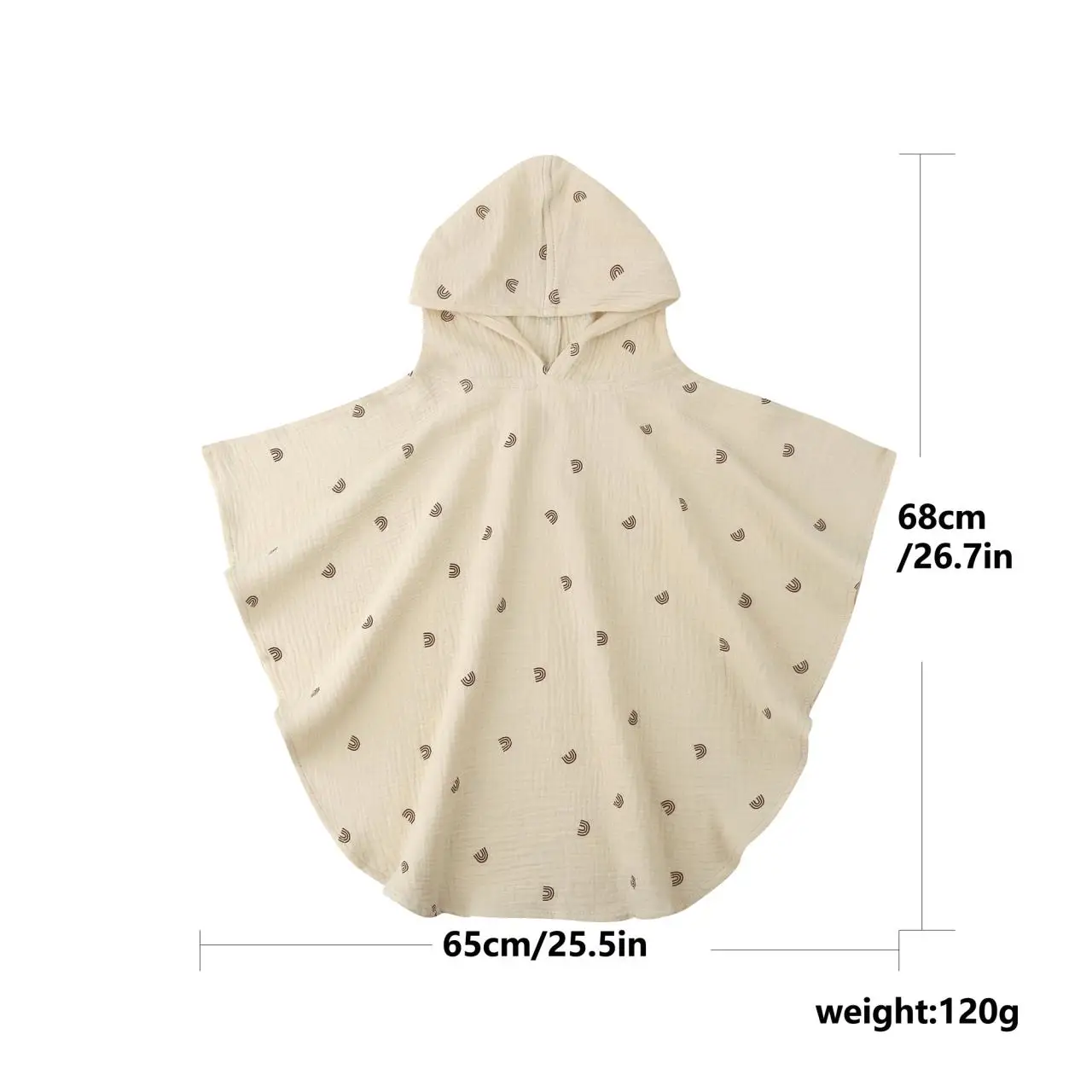 Toddler Hooded Beach Towel Cover up Cape Kids muslin Soft Quick Dry Absorbent Use for Swim Pool Bath Poncho Towels bath towel
