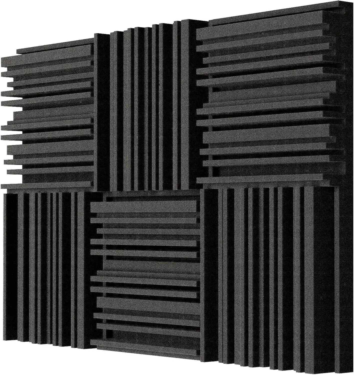 Wholesale Studio Acoustic Foam Sponge Diffusers Track Shape Acoustic Foam Fireproofing Acoustic Studio Foam Panels For Wall