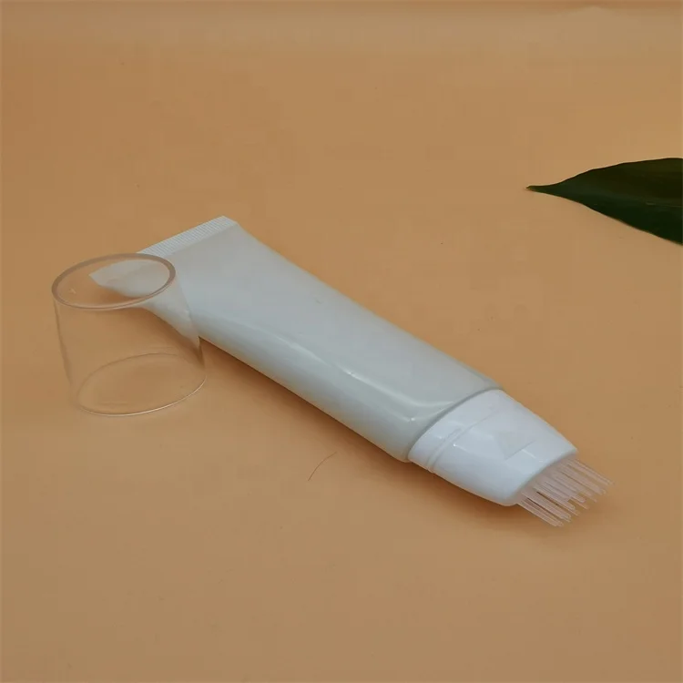 40ml plastic brush hair comb care tube packaging for scalp care & hair dye
