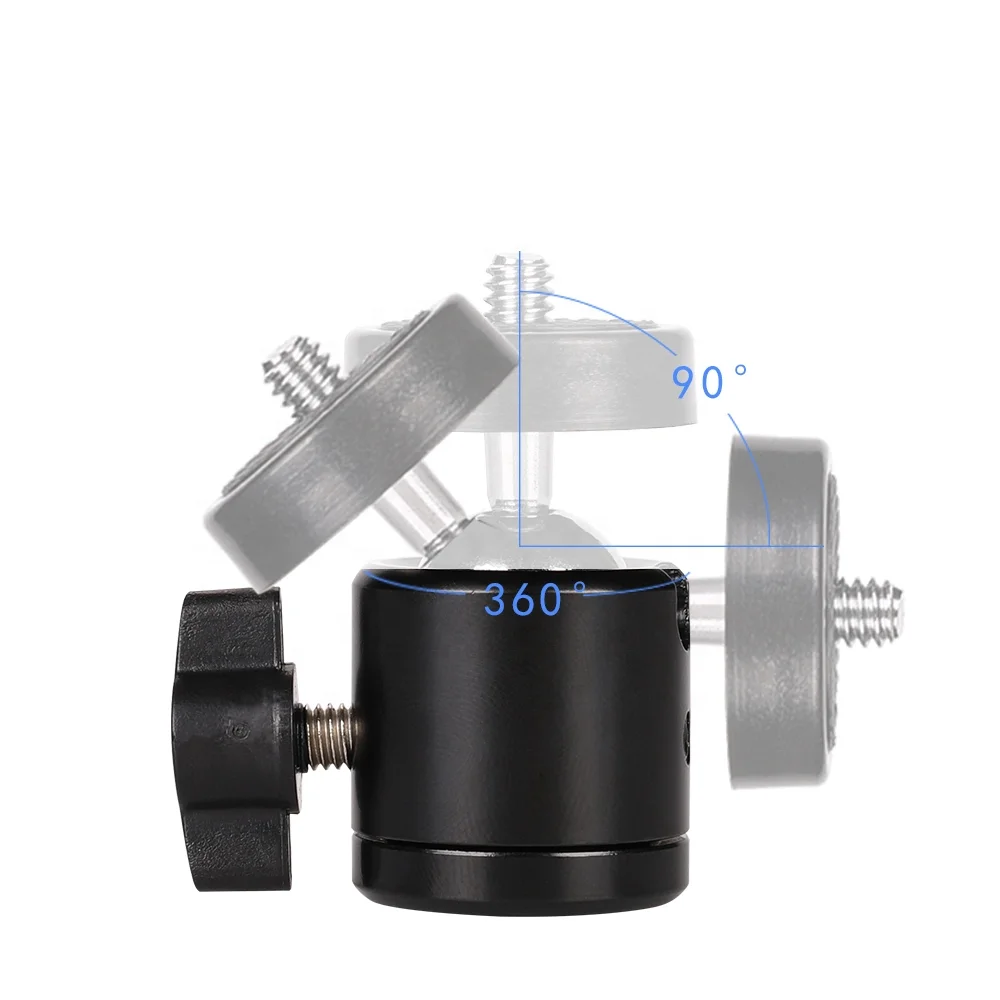 Kaliou C001 Three Holes  Camera Tripod Ball Head With UNC1/4 Screw  For Professional Camera gimbal stabilizer