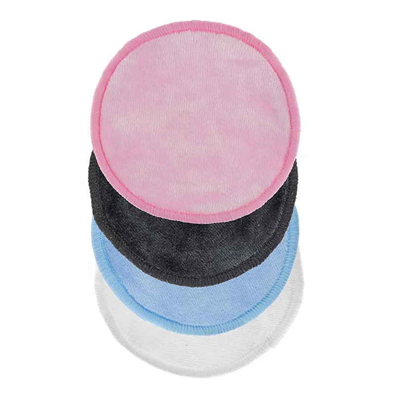 Hot Sale Soft Bamboo Cotton Velvet Face Cleansing Wipes Cosmetic Pad Bamboo Reusable