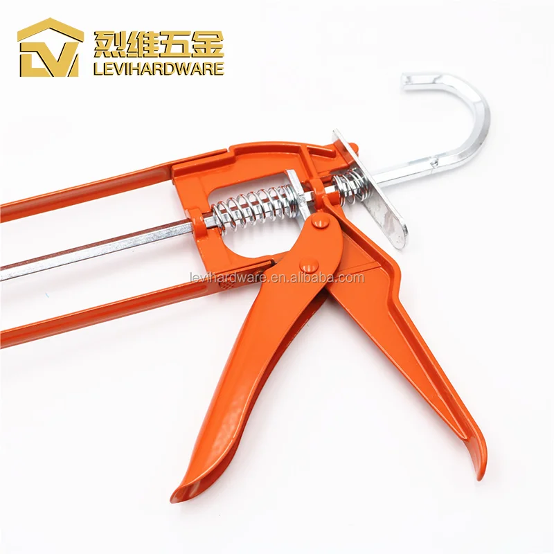 Wholesale Portable Basis Orange Surface Caulking Gun, Sealant Skeleton Silicone Levi Construction Building 1 YEAR Manual Hex Rod
