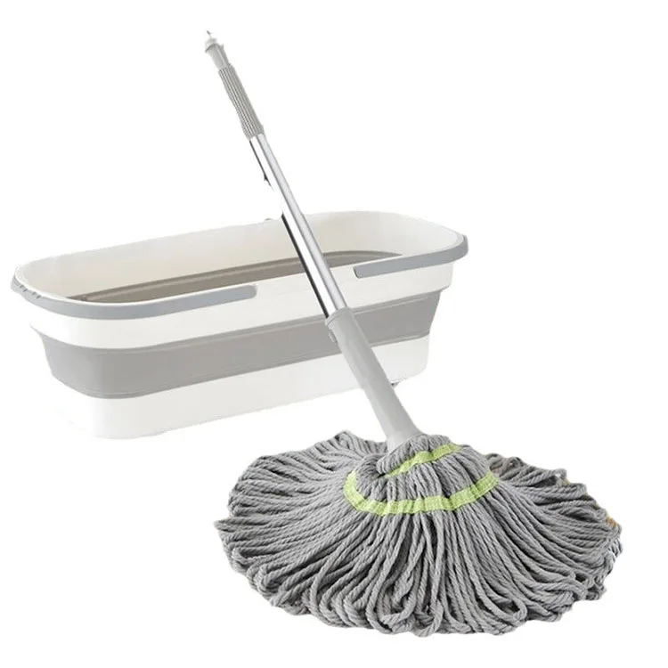 Household Cleaning Tool Twist  Floor Mop Rotatable Microfiber Mop Long Handle Self-twisting Water Mop