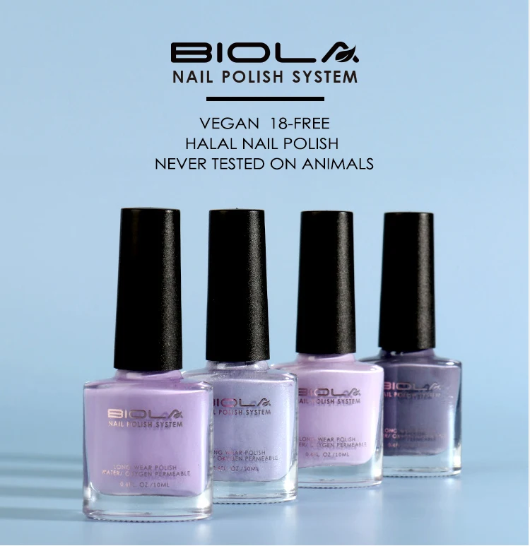 Private label Fast Drying Halal Nail Polish Non Toxic Permeable Kids Gel Nail Lacquer