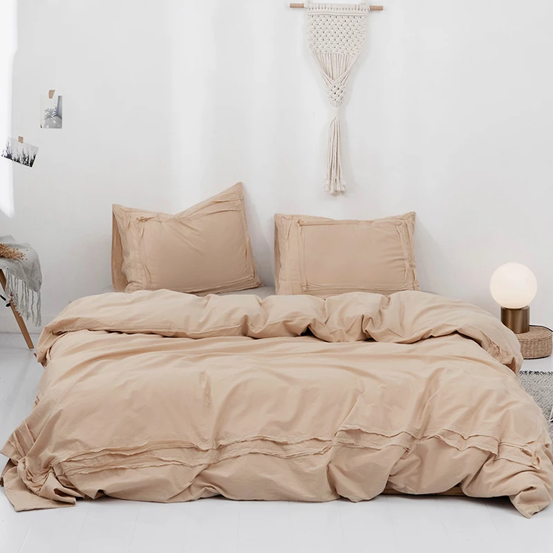 King size 100% cotton bed sheet bedding set duvet cover set bedding