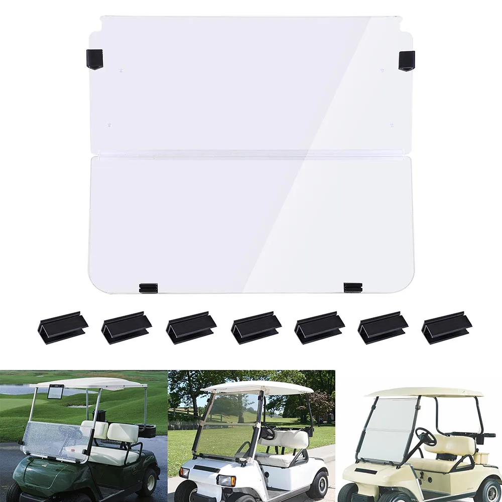 Wholesale golf cart car onward clear and tinted color windshield for ezgo txt Freedom parts