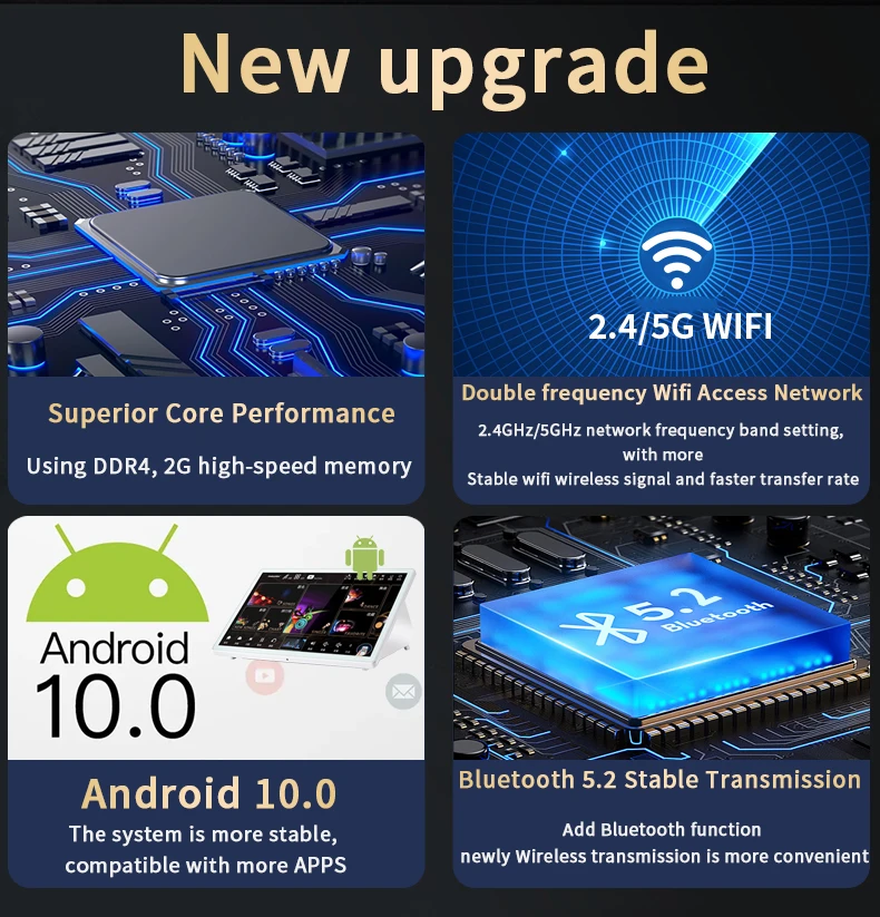 Latest Unique InAndOn Latest 15.6 5in1 1T Karaoke System Design Touch Screen Android system 5in1 Karaoke Player