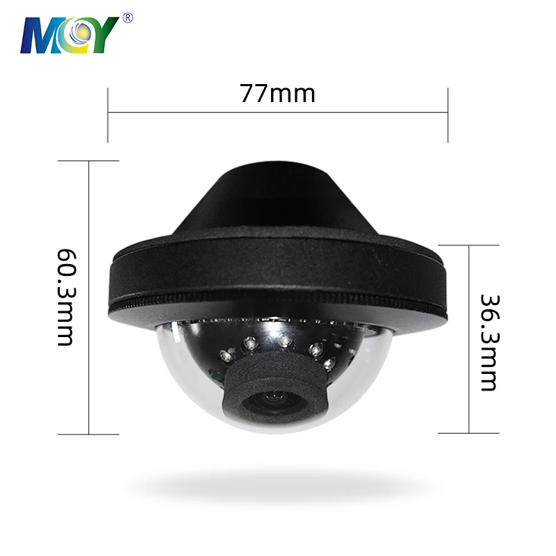 MCY MD5BR 6PIN RJ45 12V IP Network POE In Bus Dome Camera