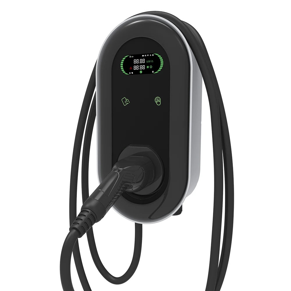 New Style Charging Station 22Kw Wall-Mounted Ev Charger Type 2   32A 3 Phase Level 2  For Toyota Hilux 2Kd Turbo Charger