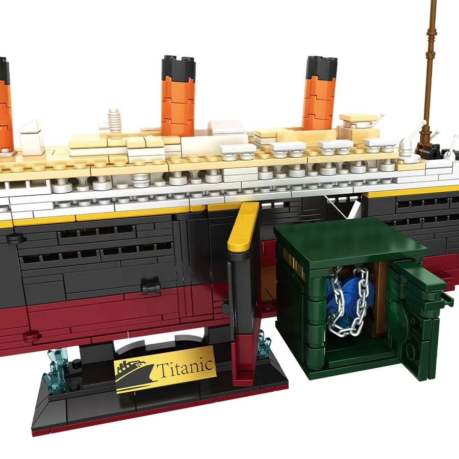 2288Pcs Movie Titanic Large Cruise Boat Ship Steamship Model DIY Assembly Brick Construction Toys Building Blocks Sets