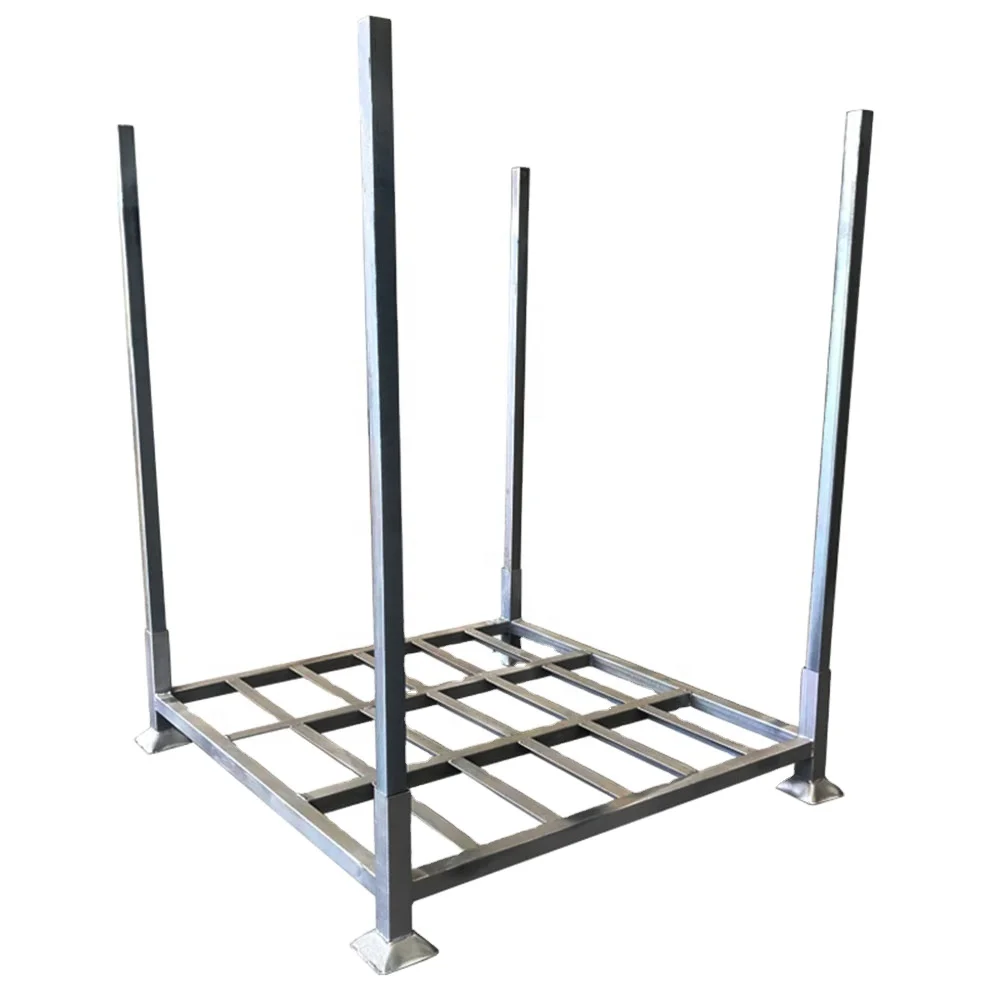 OEM heavy duty galvanized steel stacking racks for warehouse stack pallet