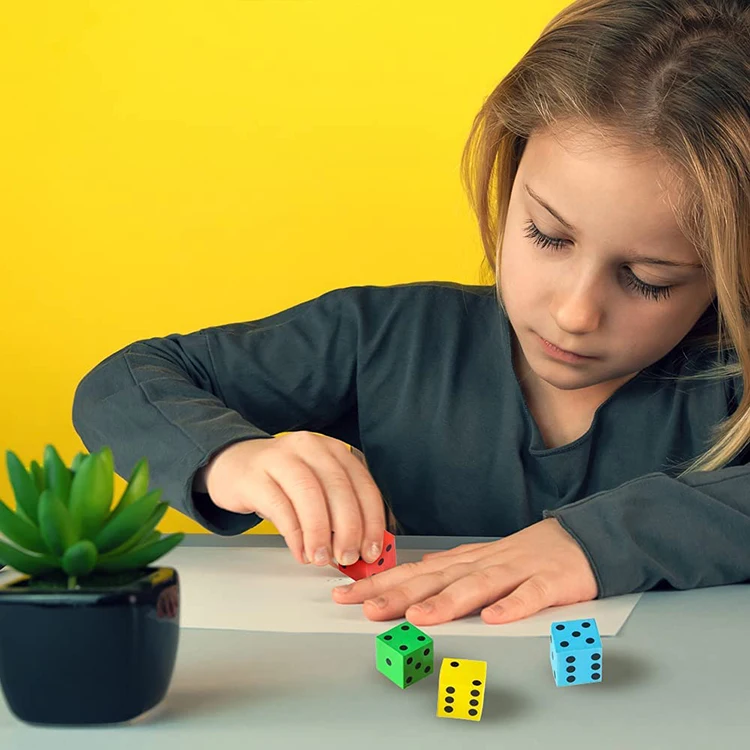 free sample high quality colored square dice eraser for school students best pencil eraser rubber toys