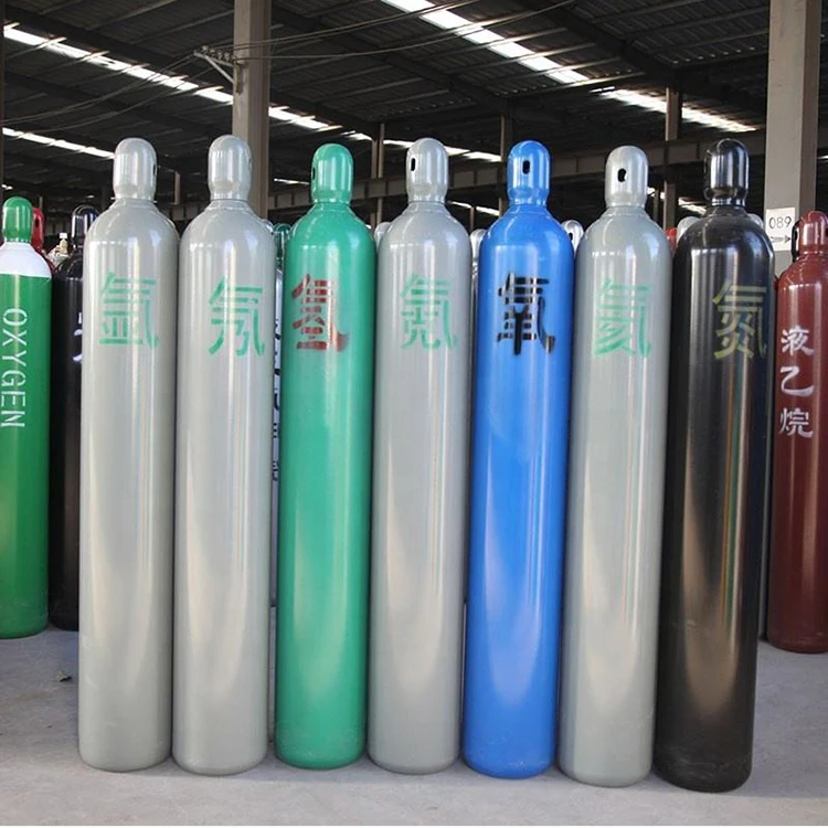 Industrial Use High Pressure 40L 150 Bar Argon/Nitrogen/Oxygen Industrial Gas Cylinder Helium Gas Cylinder