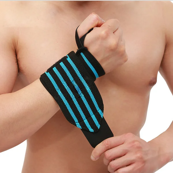 Durable fitness wrist wrap weight lift training gym strap
