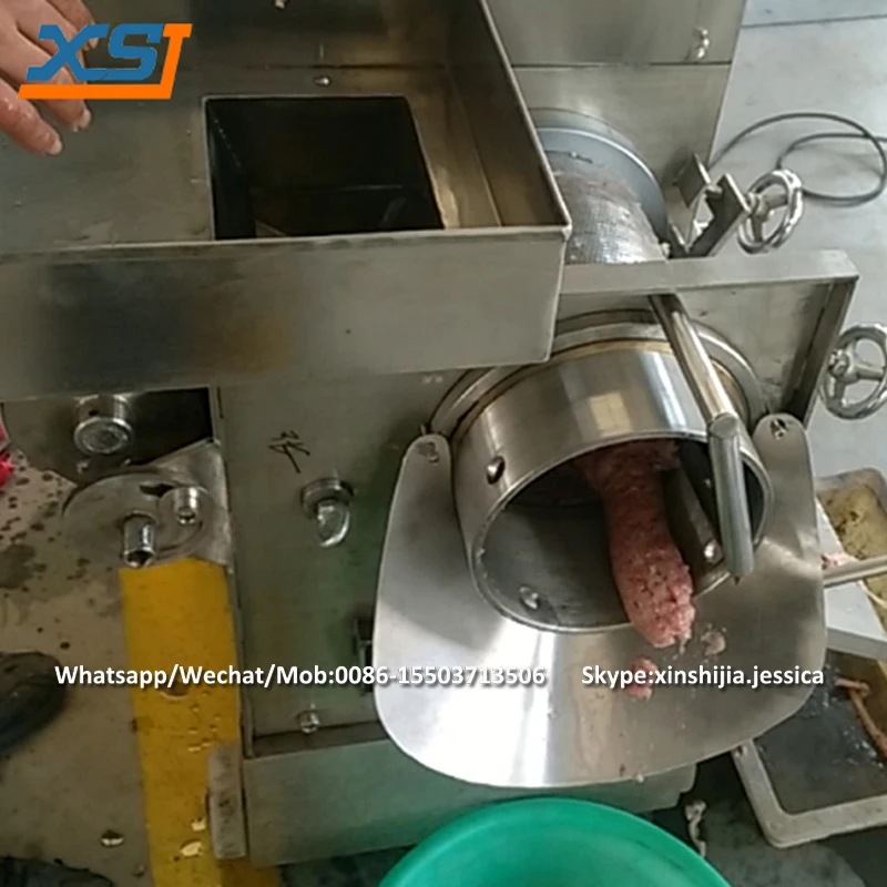 Factory wholesale automatic crab shrimp fish meat and bone separate debone machine price
