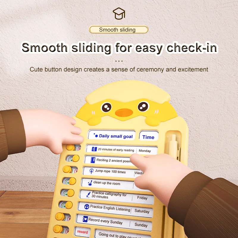 Custom Kids Time Management Training Tool To Do List Self-Discipline Clock Cards Early Education Toy Children