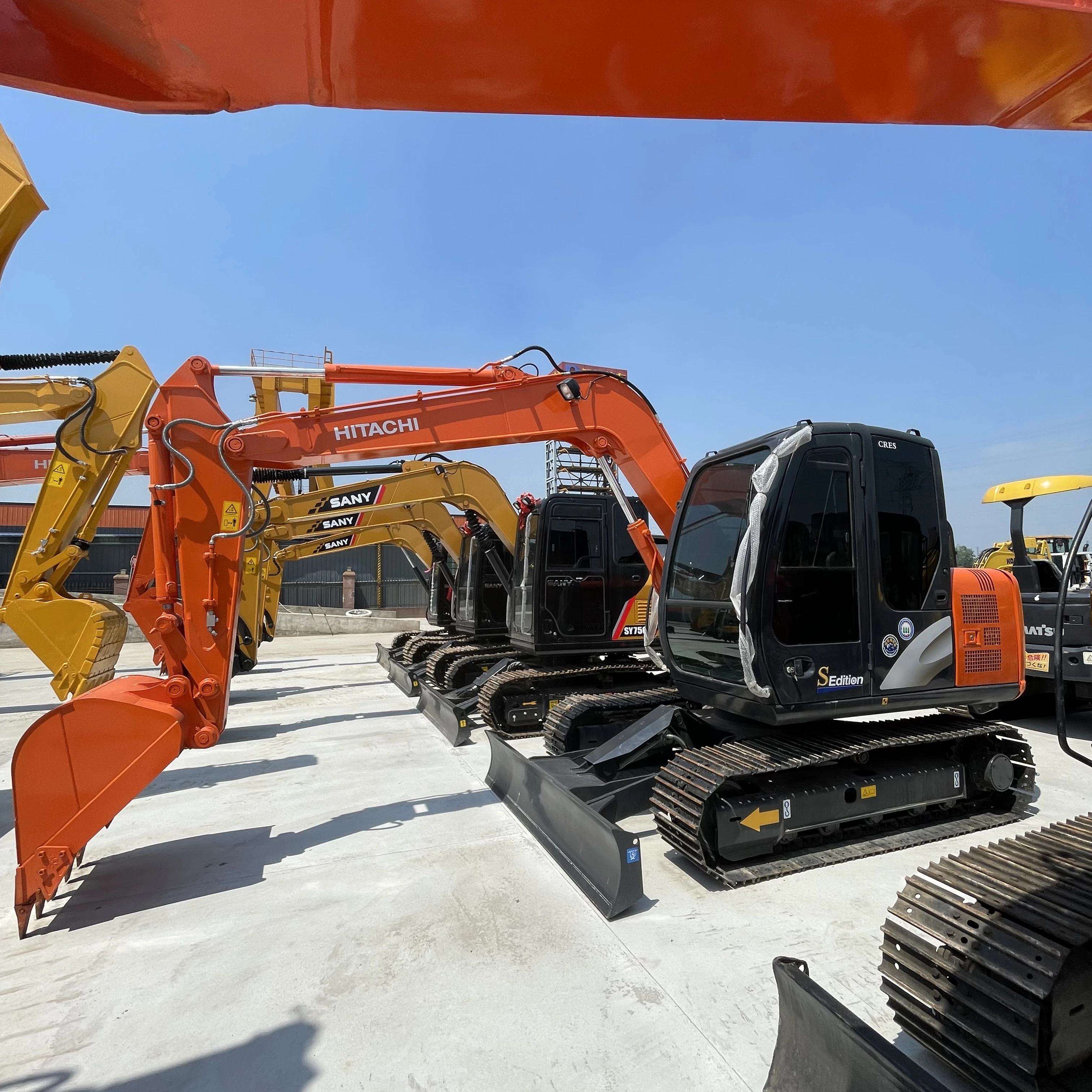 Хит продаж гусеничный экскаватор Hitachi zx70 строительное оборудование 7 тонн экскаваторы Zaxis 70 в наличии