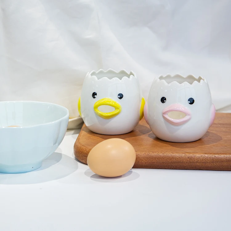 Wholesale Kitchen Tools Cartoon Chicken Egg Separator Egg Yolk White Separator