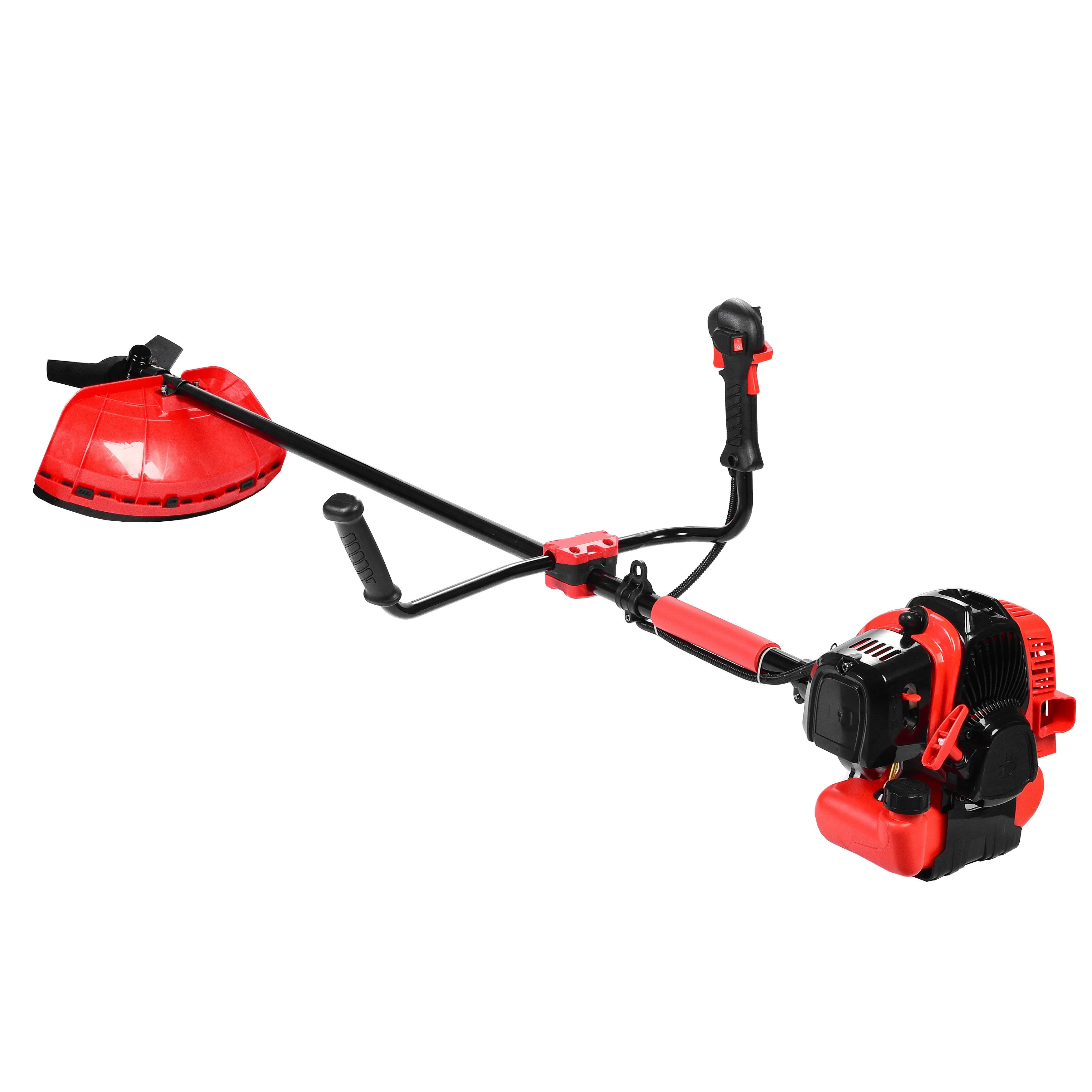 LEOAPARD OEM 63cc powerful gasoline brush cutter price engine grass trimmer with good carburetor anti-slip handle
