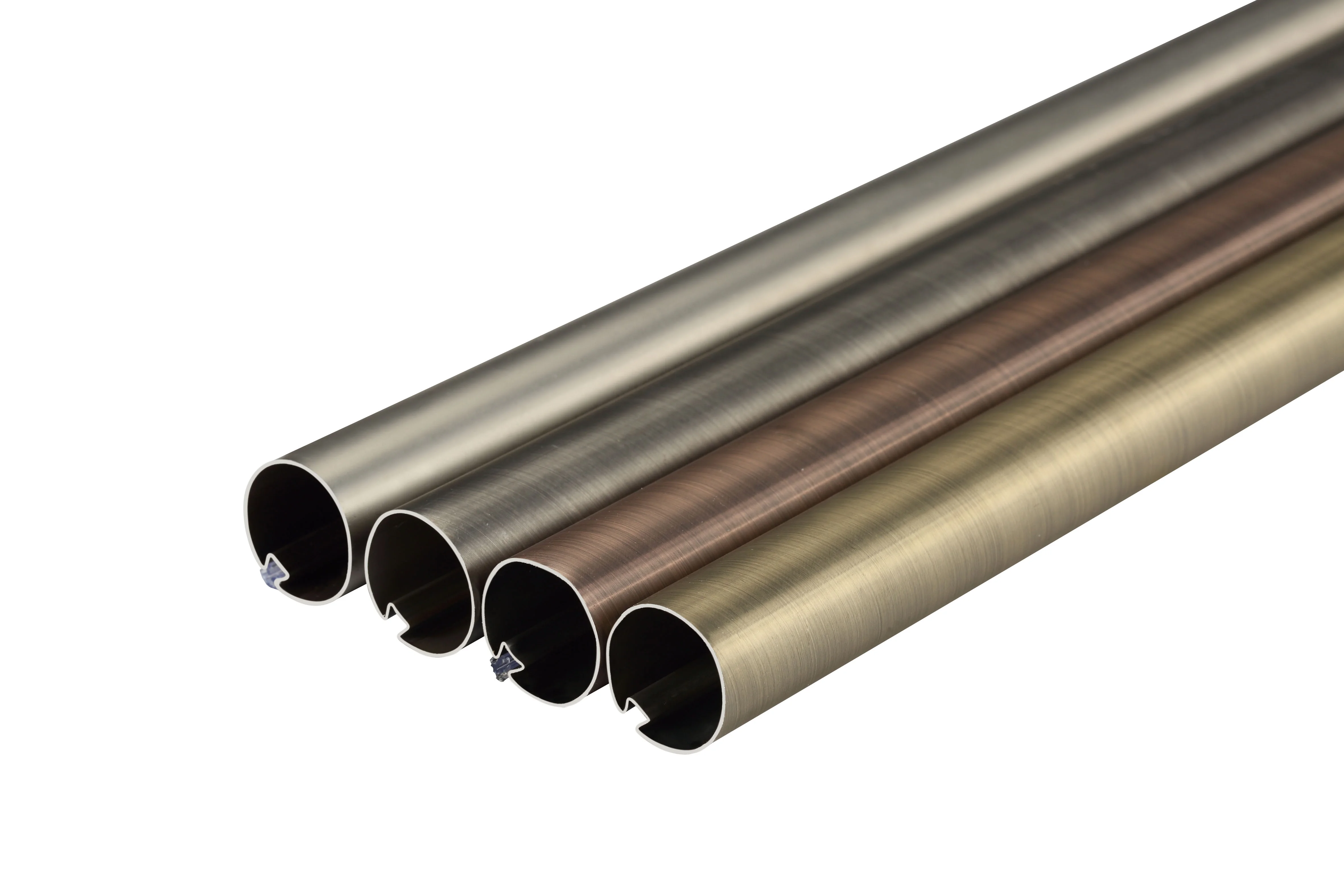 KEEWO Custom Double Decorative ss black Curtain Rod Corner Bending Finials luxury Curtain Rod