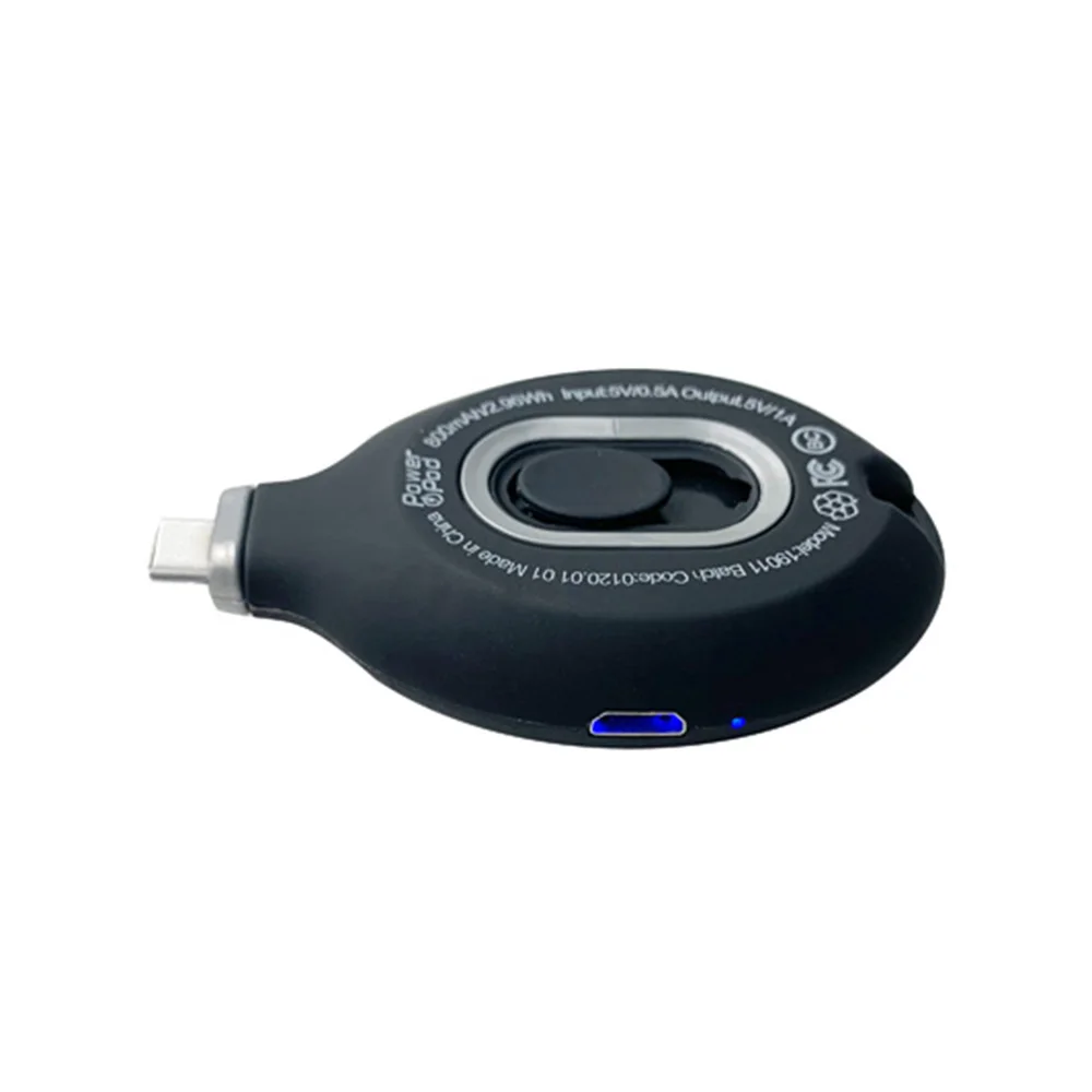 PB13 Mini Portable Keychain Power Banks Backup Charge Portable Charger Keychain Emergency Power Bank 800mah Power Bank Pod