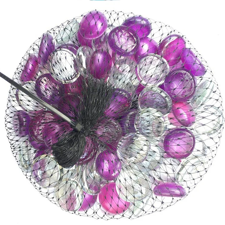 Flower Pot Multifunctional Filler Round Flat Glass Marbles