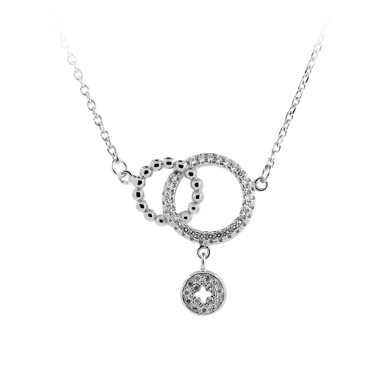 pure silver 925 adjustable lobster clasp chain pendant wedding jewelry gift for women necklace gift party