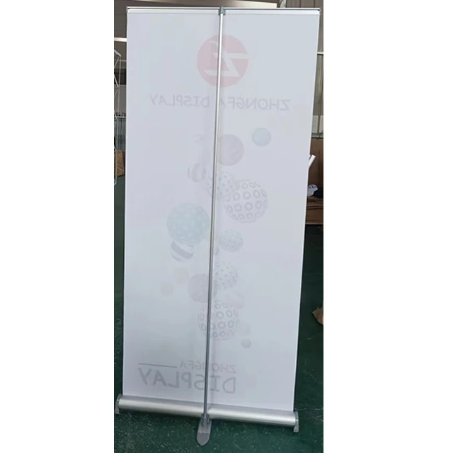 Easy Up And Folding Roll Up Horizontal Banner Stand Cheap Standard Size Of Roll Up Banner from factory popup standee wholesale