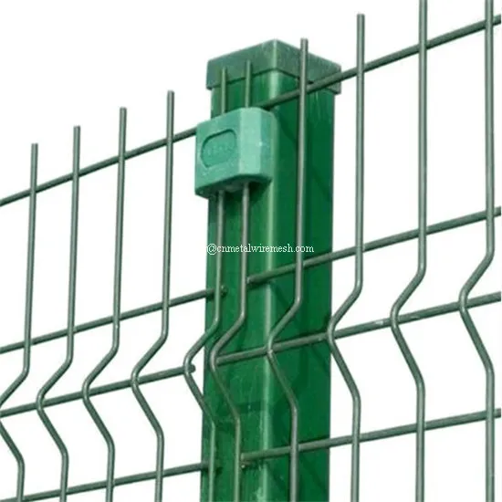 Cheap price wire mesh pvc coated fence galvanized garden fence curve 3D welded wire mesh fence panel