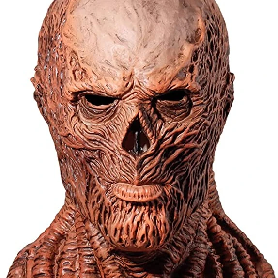 Scary Hell Demon Creepy Monster Full Head Latex Horror Evil Mask Halloween Cosplay Party Costume Props