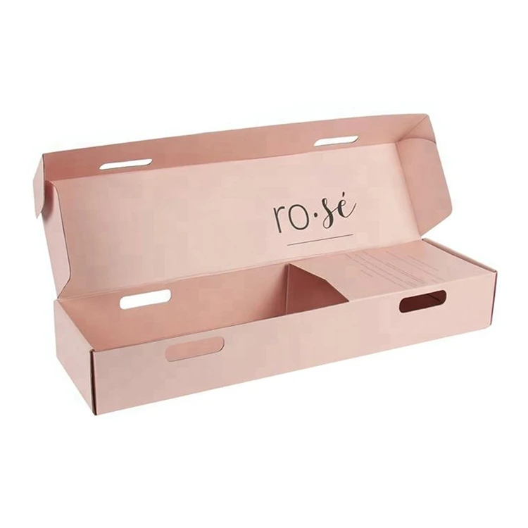 custom printed flower rose gift packaging box corrugated cardboard delivery box folding flower long shipping boxes