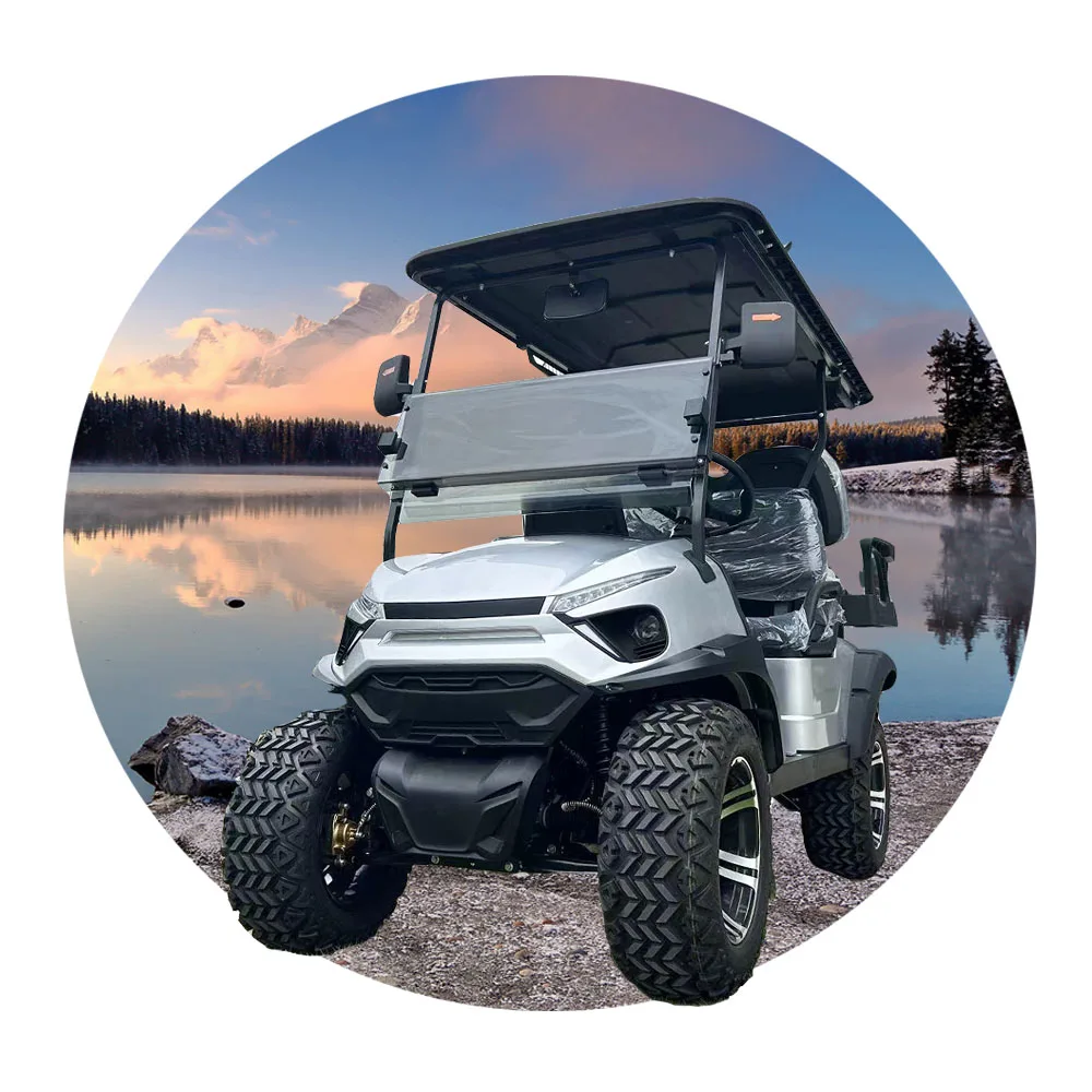 Новая форма электрическая тележка для гольфа 4 дисковых тормоза новая 4-местная клубный автомобиль