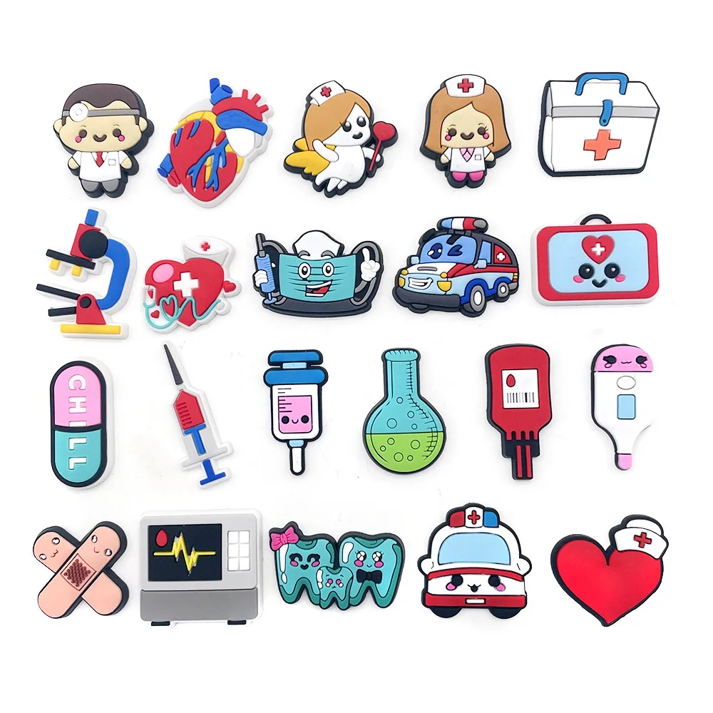 Manufacturers  new Medical lovely cartoon medical products shoes decoration accessories clog croc charms
