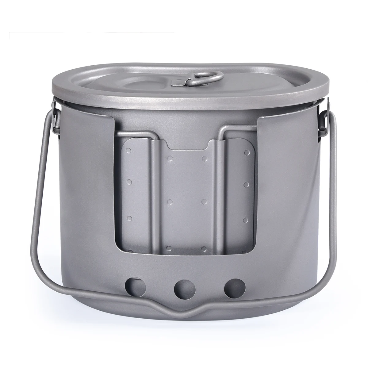 Boundless Voyage 800ml Ultralight Cookware Titanium Stove with Pot for Camping Hiking Picnic