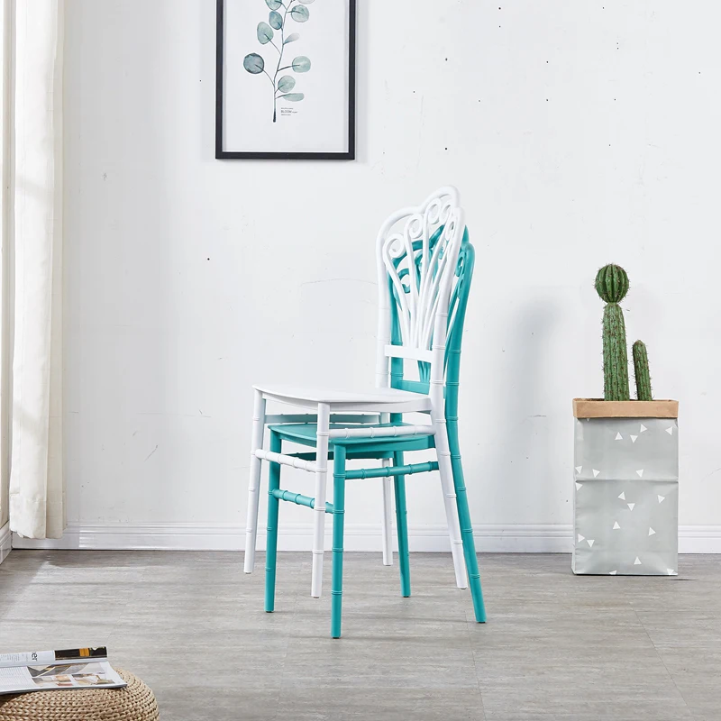 Cheap Outdoor and Indoor Wedding Event Dining Chair Stacking Plastic Resturant Wedding Chairs