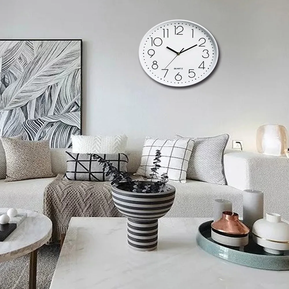 Высокое качество креативные бесшумные настенные часы для гостиной кварцевые часы