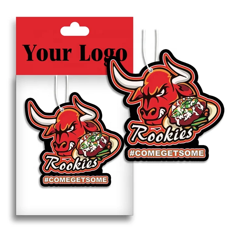 Hanging unscented custom air freshener paper board