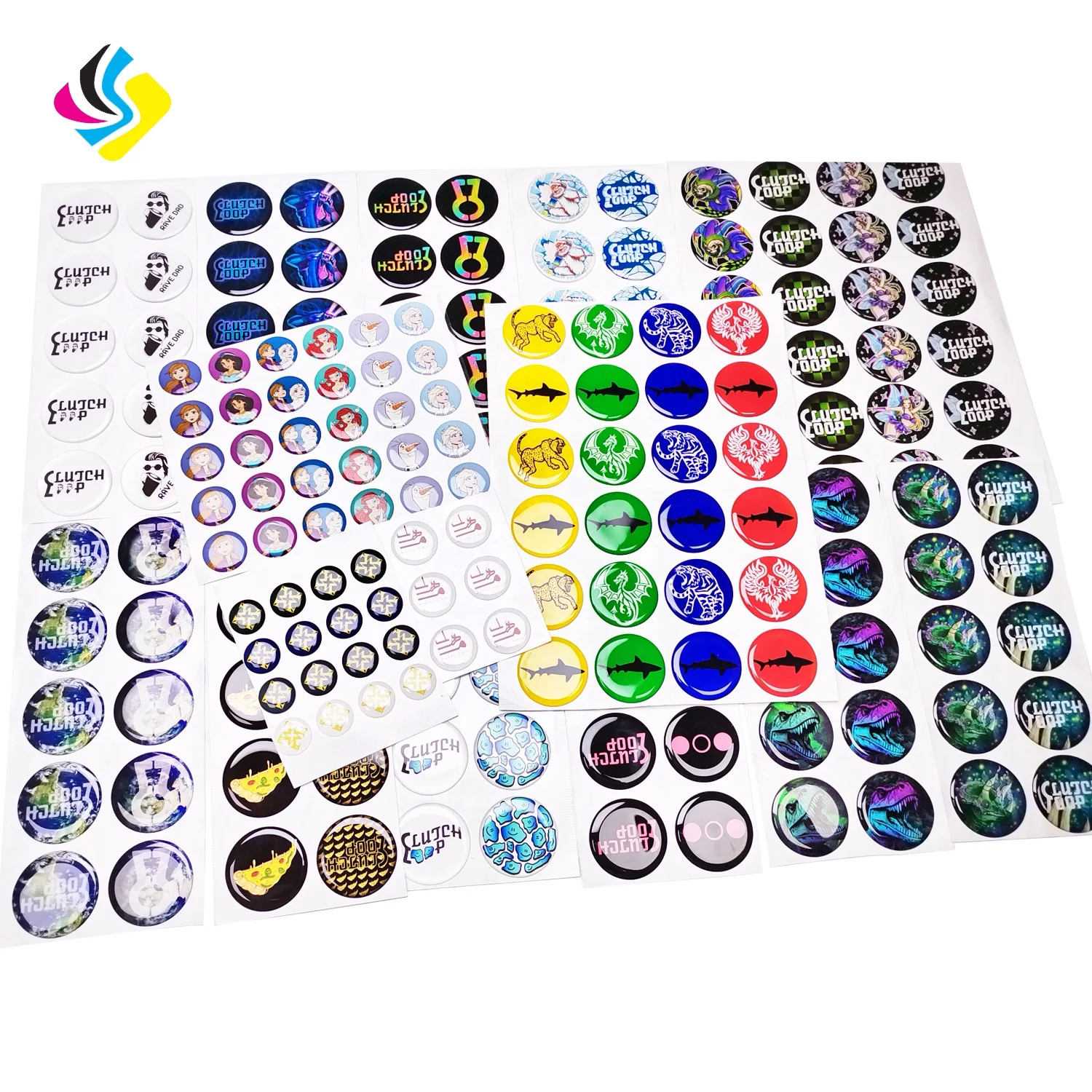High Quality Epoxy Resin Stickers Customizable Printing for Large Quantities Packaging Labels Factory Price