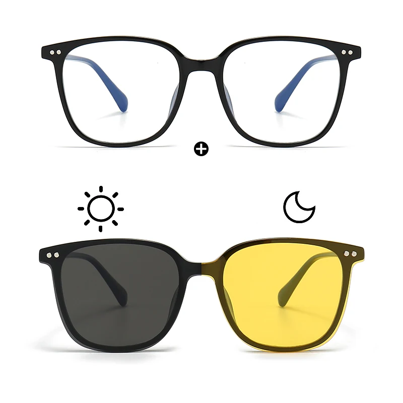 Eyeglasses frames fengchao manufacturer Magnetic replaceable polarized light suction tr90 glasses eyeglasses frames for Unisex