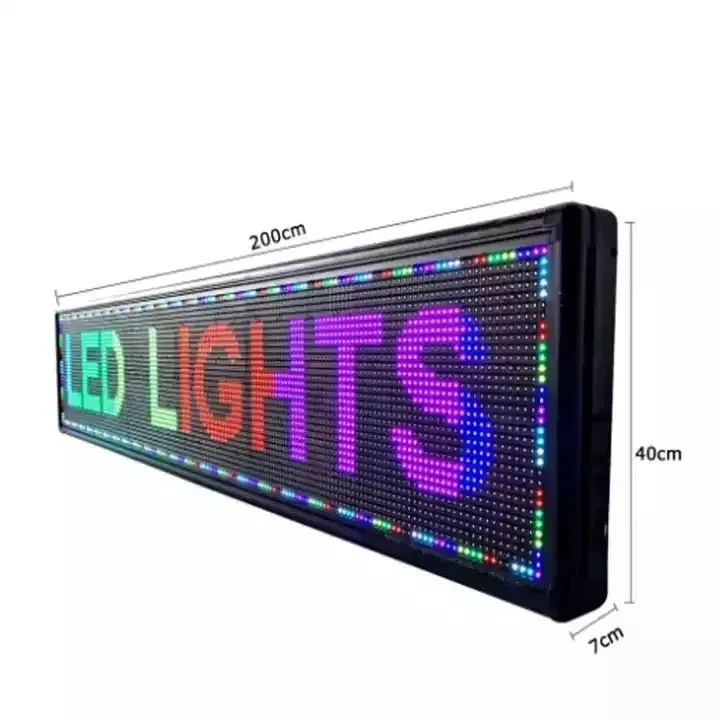 Led Scrolling Sign Red White Pink Digital Led Open Sign Outdoor Wifi High Resolution Bright Electronic Message Display for Sale